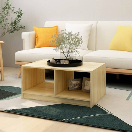 Coffee Table 75X50X33.5 Cm Solid Pinewood