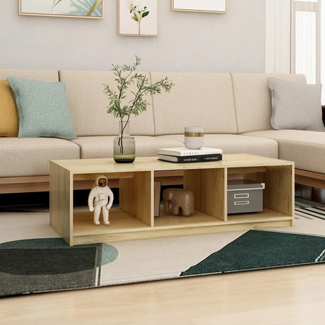 Coffee Table 110X50X34 Cm Solid Pinewood