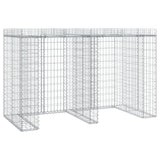 Gabion Wall For Garbage Bin 192X91X120 Cm Galvanised Iron