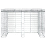 Gabion Wall For Garbage Bin 192X91X120 Cm Galvanised Iron