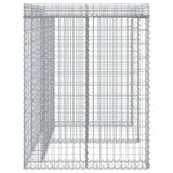 Gabion Wall For Garbage Bin 192X91X120 Cm Galvanised Iron