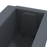 Flower Boxes For Euro Pallets 12 Pcs Grey 36X13.5X9.5 Cm Pp