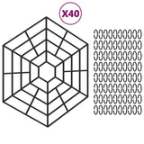 Pond Protections 40Pcs Black Polypropylene