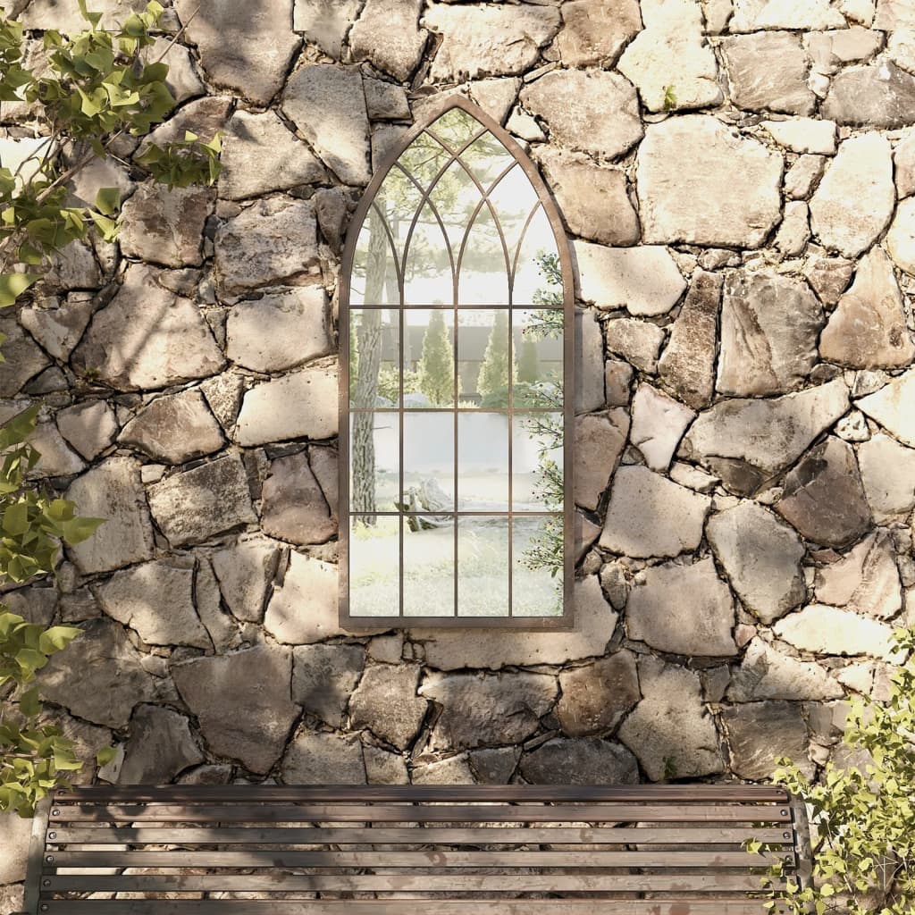 Garden Mirror Iron For Outdoor Use