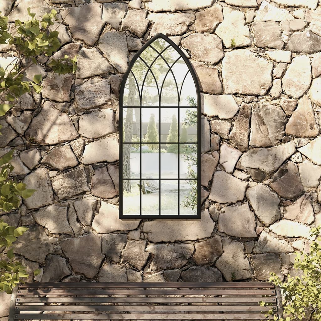 Garden Mirror Iron For Outdoor Use