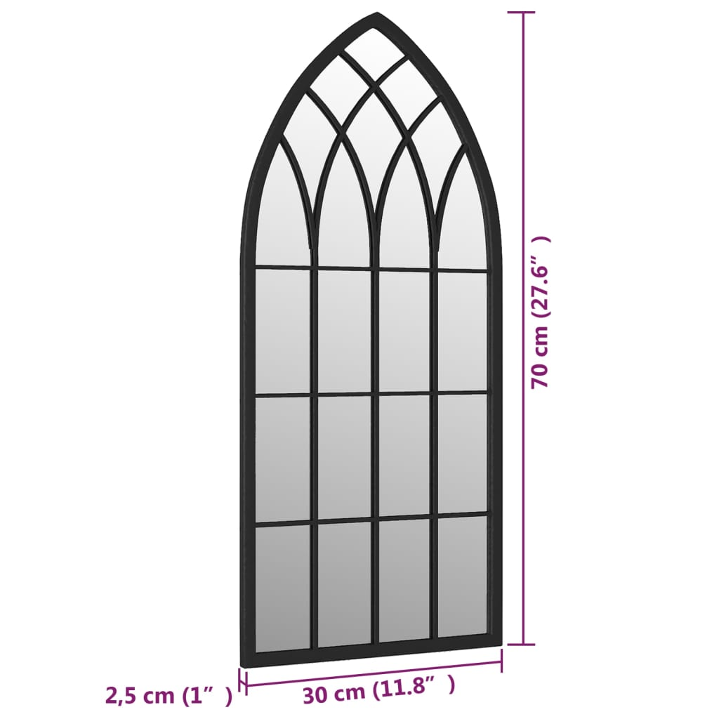Garden Mirror Iron For Outdoor Use