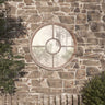 Garden Mirror Iron Round For Outdoor Use
