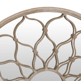 Garden Mirror Iron Round For Outdoor Use