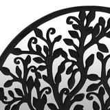 Garden Mirror Iron Round For Outdoor Use