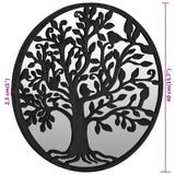 Garden Mirror Iron Round For Outdoor Use