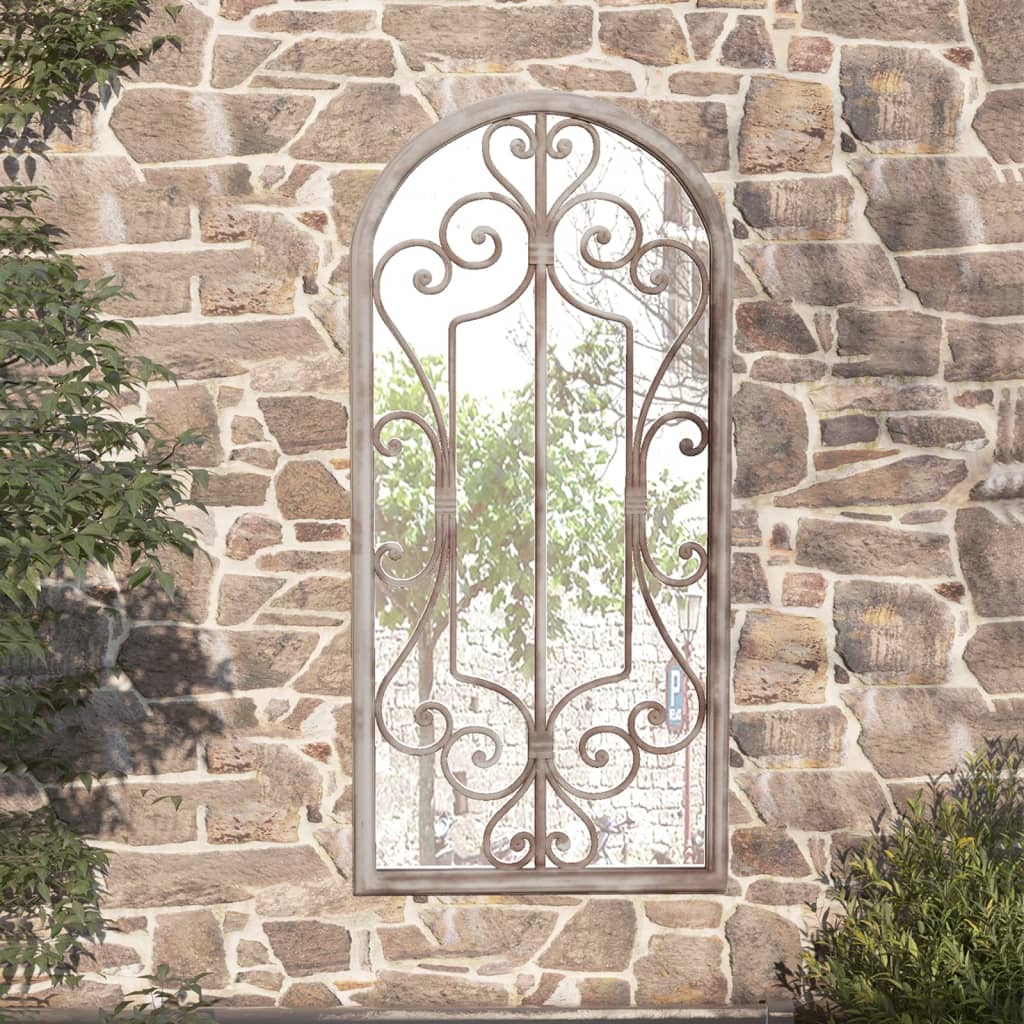 Garden Mirror Iron For Outdoor Use