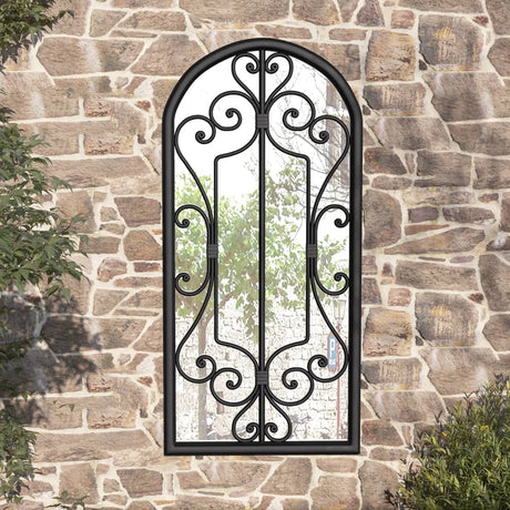 Garden Mirror Iron For Outdoor Use
