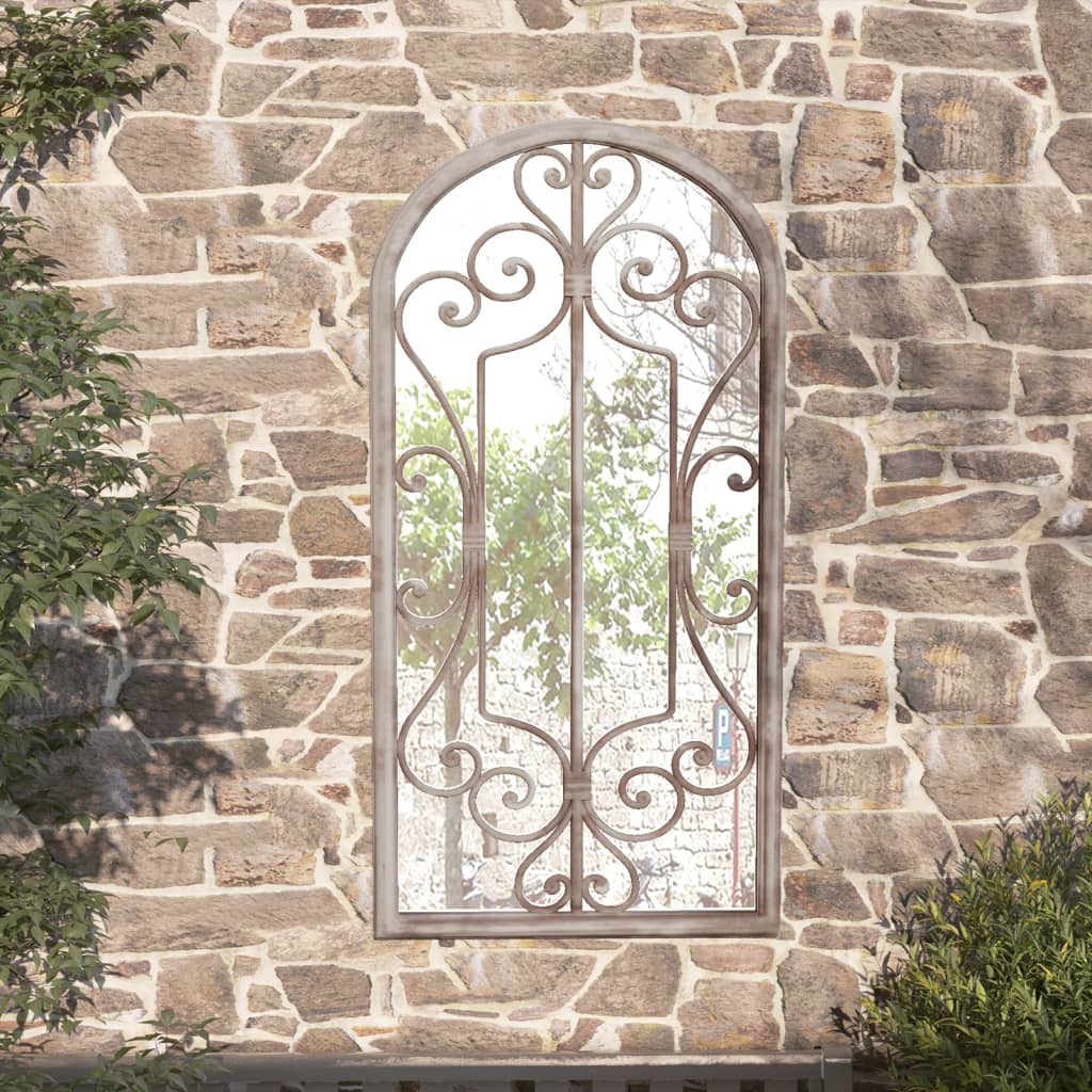 Garden Mirror Iron For Outdoor Use