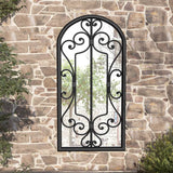 Garden Mirror Iron For Outdoor Use