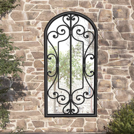 Garden Mirror Iron For Outdoor Use