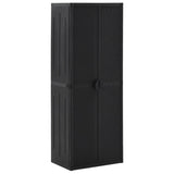 Garden Storage Cabinet 65X45X172 Cm Pp Rattan