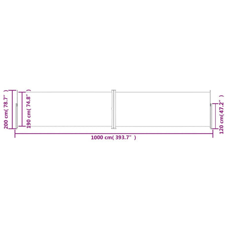 Retractable Side Awning