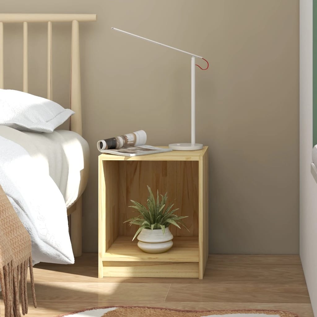 Bedside Cabinets 2 Pcs 35.5X33.5X41.5 Cm Solid Pinewood