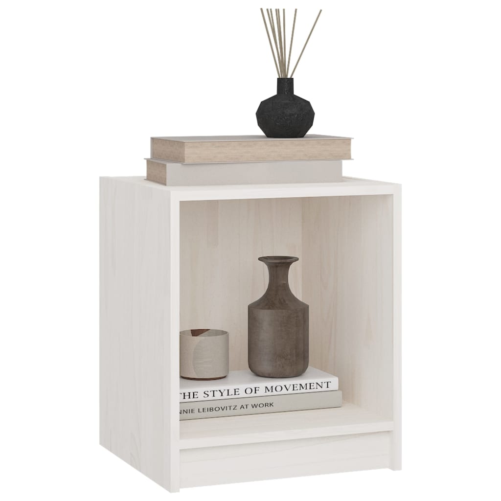 Bedside Cabinets 2 Pcs 35.5X33.5X41.5 Cm Solid Pinewood