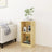 Side Cabinet 35.5X33.5X76 Cm Solid Pinewood