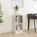 Side Cabinet 35.5X33.5X76 Cm Solid Pinewood