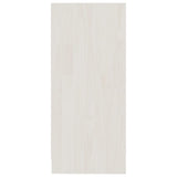 Side Cabinet 35.5X33.5X76 Cm Solid Pinewood