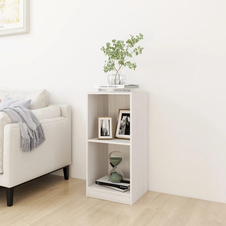 Side Cabinet 35.5X33.5X76 Cm Solid Pinewood
