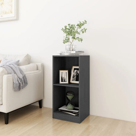 Side Cabinet 35.5X33.5X76 Cm Solid Pinewood