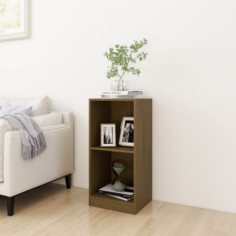 Side Cabinet 35.5X33.5X76 Cm Solid Pinewood