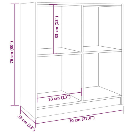 Sideboard 70X33X76 Cm Solid Pinewood