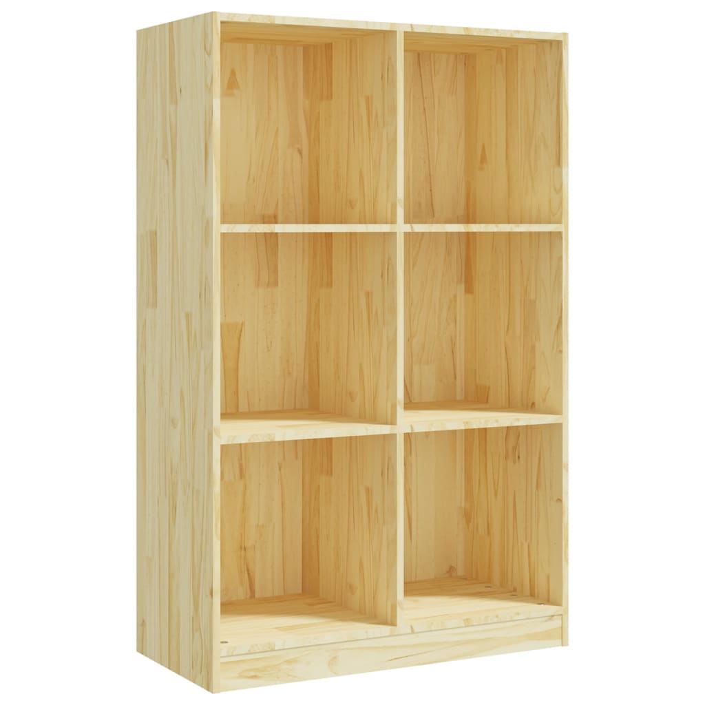 Book Cabinet 70X33X110 Cm Solid Pinewood