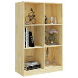 Book Cabinet 70X33X110 Cm Solid Pinewood
