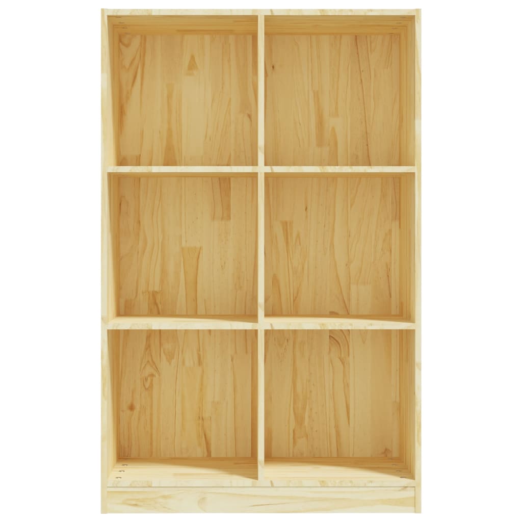 Book Cabinet 70X33X110 Cm Solid Pinewood