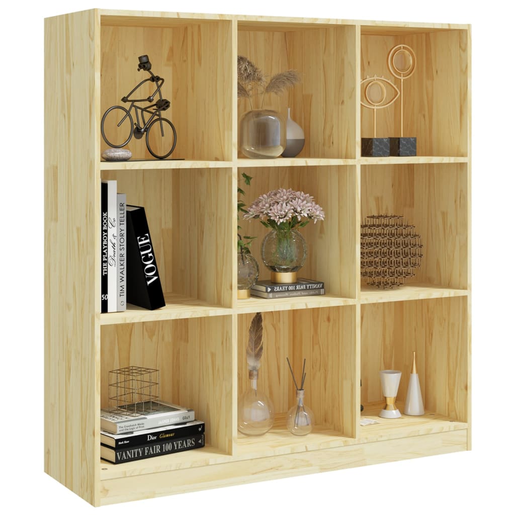 Book Cabinet/Room Divider 104X33.5X110 Cm Solid Pinewood