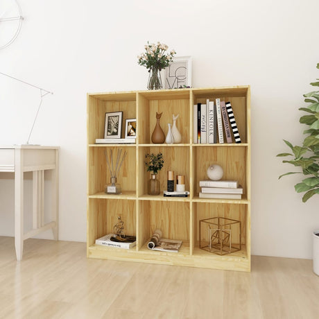 Book Cabinet/Room Divider 104X33.5X110 Cm Solid Pinewood