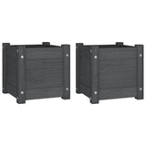 Garden Planters 2 Pcs 31X31X31 Cm Solid Pinewood