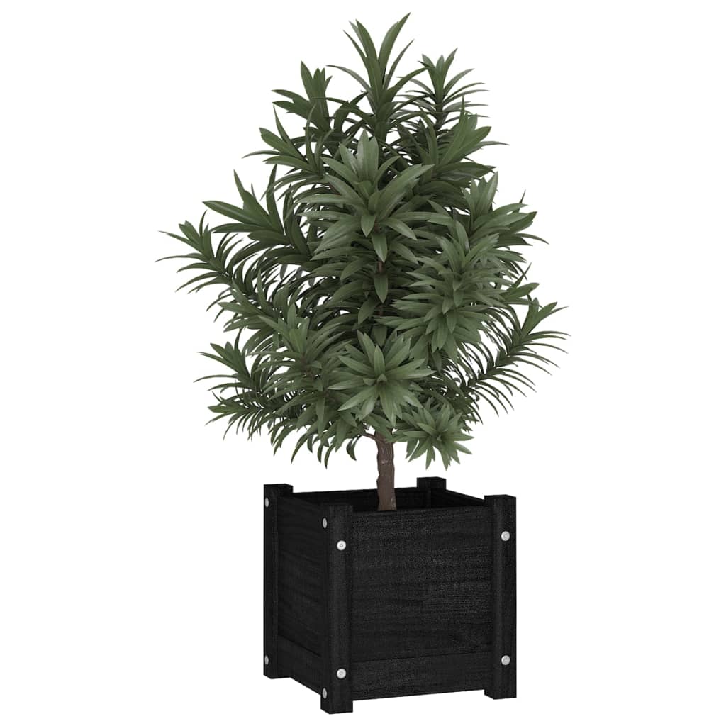 Garden Planter 31X31X31 Cm Solid Pinewood