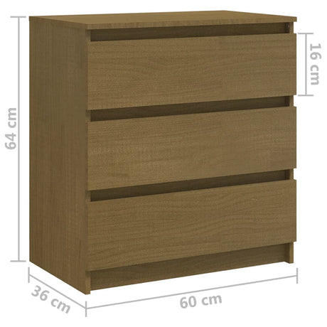 Bedside Cabinets 2 Pcs 60X36X64 Cm Solid Pinewood