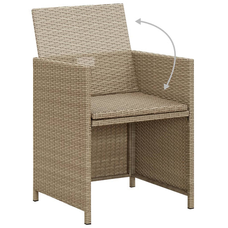 3 Piece Garden Dining Set With Cushions