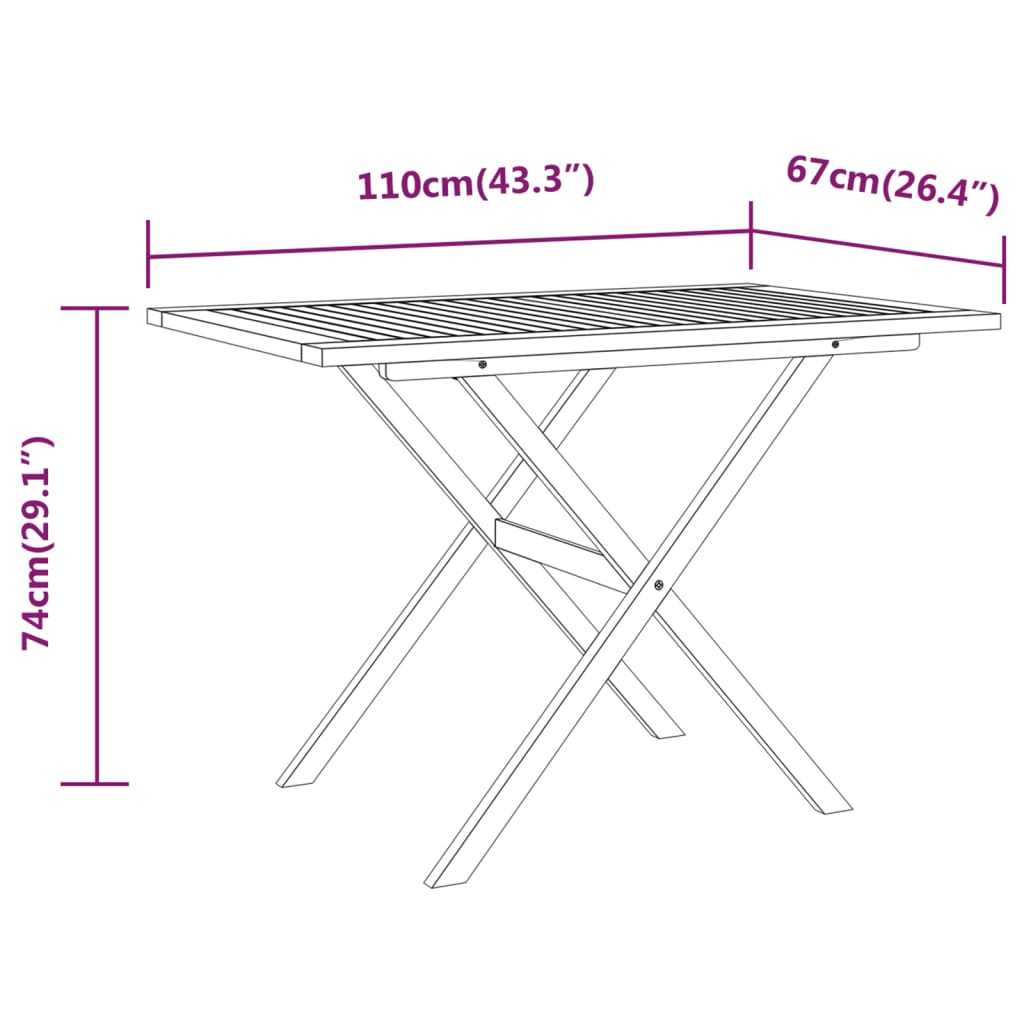 3 Piece Garden Dining Set With Cushions