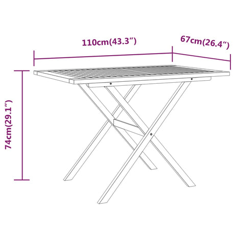 3 Piece Garden Dining Set With Cushions