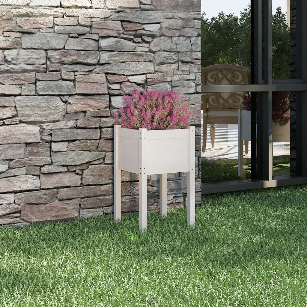 Garden Planter 40X40X70 Cm Solid Pinewood