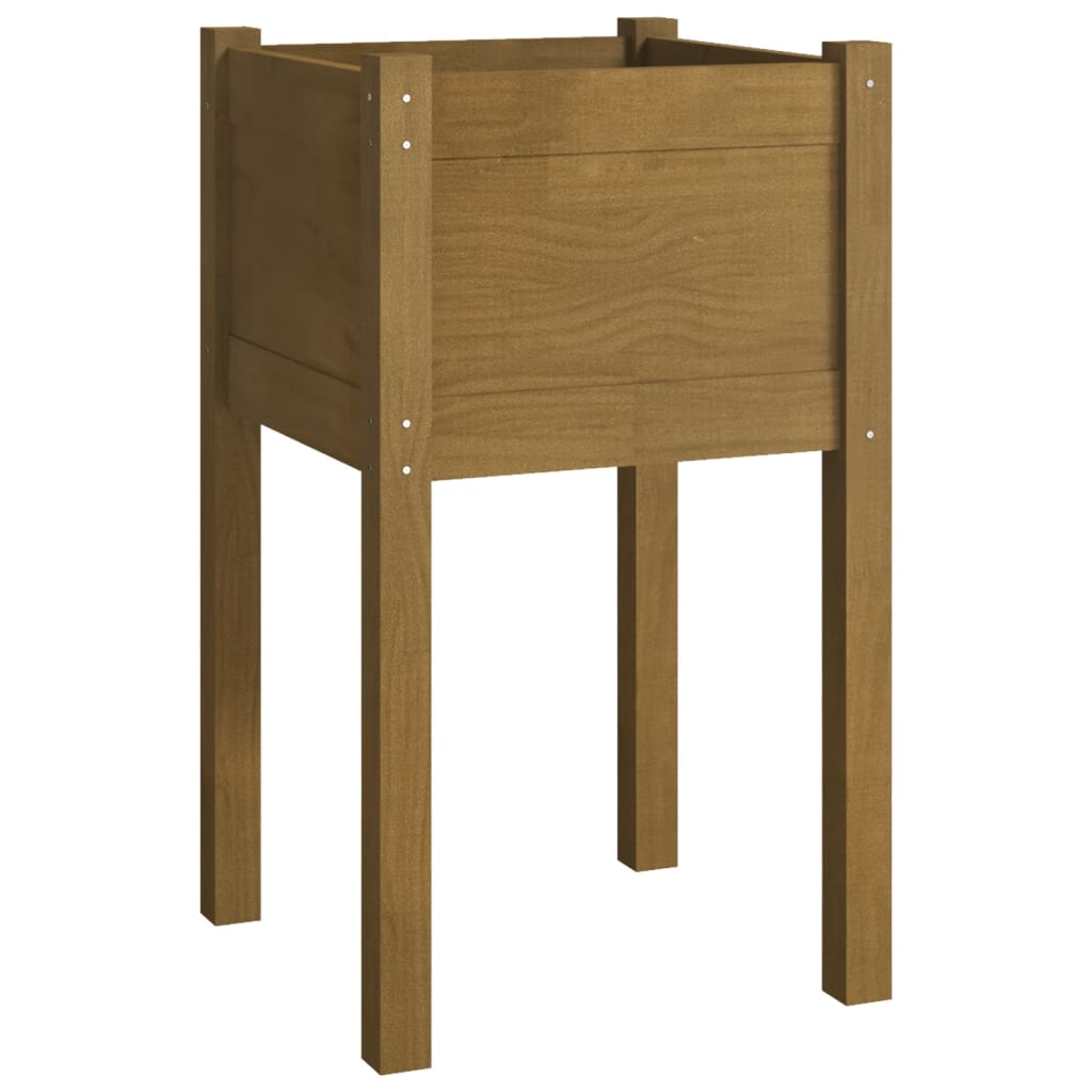 Garden Planter 40X40X70 Cm Solid Pinewood