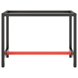 Work Bench Frame Matte Black And Matte Red Metal