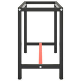 Work Bench Frame Matte Black And Matte Red Metal