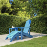 Garden Adirondack Chairs 2 Pcs With Footstools Hdpe