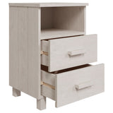 Bedside Cabinet Hamar 40X35X62 Cm Solid Wood Pine