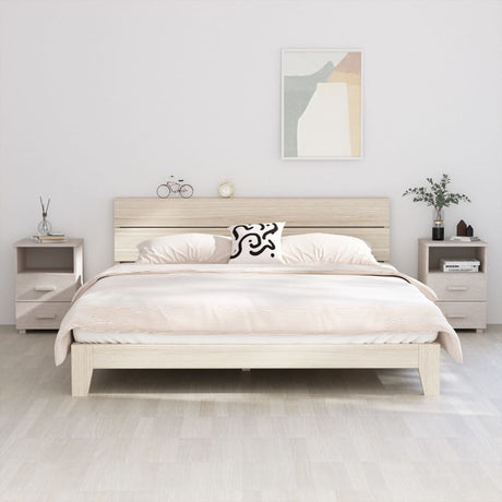 Bedside Cabinet Hamar 40X35X62 Cm Solid Wood Pine