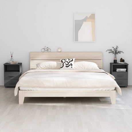 Bedside Cabinet Hamar 40X35X62 Cm Solid Wood Pine