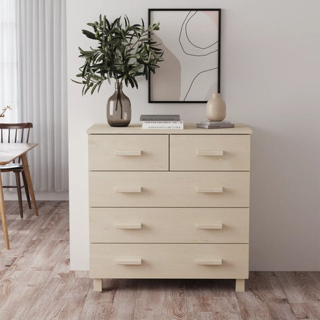 Sideboard Hamar 79X40X80 Cm Solid Wood Pine